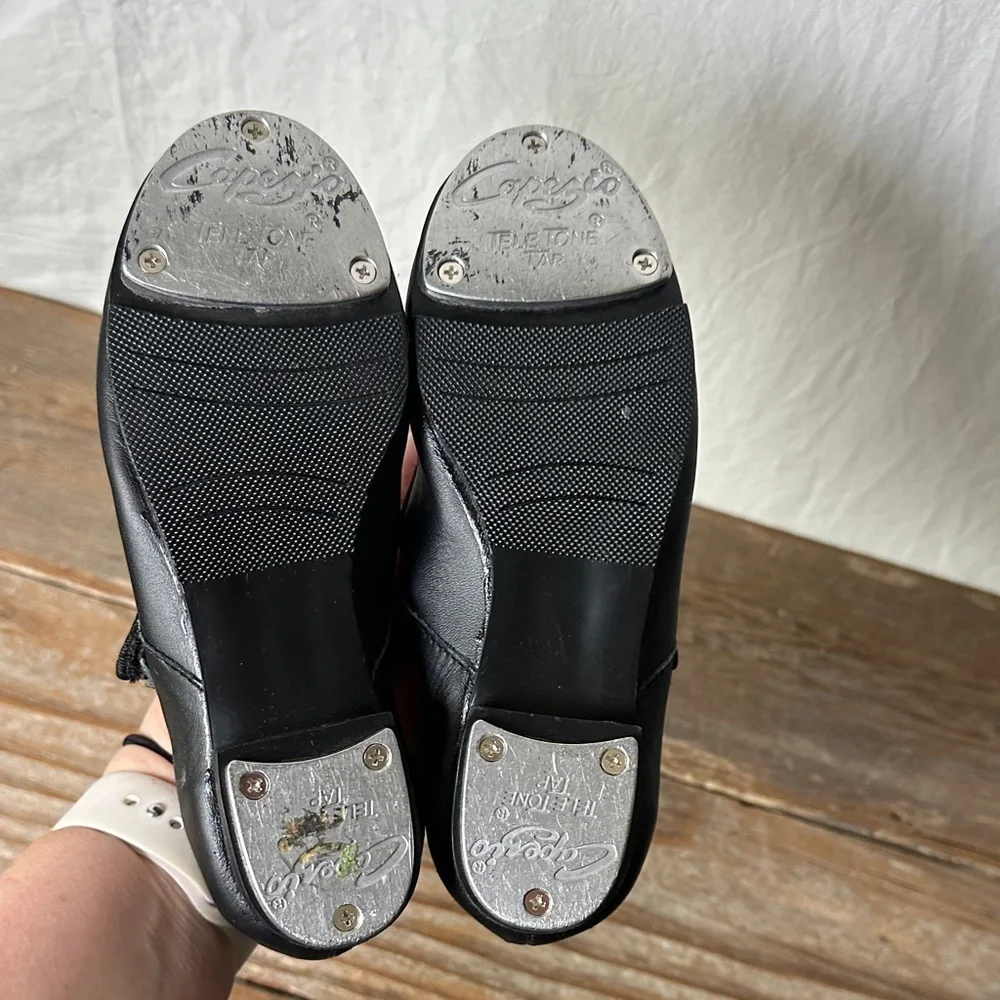 Capezio Black Kids Dress Shoes with Bow
